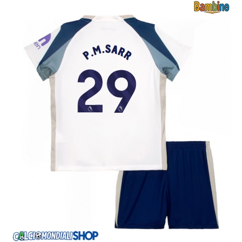 Maglie da calcio Tottenham Hotspur Pape Matar Sarr #29 Prima Maglia Bambino 2025-26 Manica Corta + Pantaloni corti)